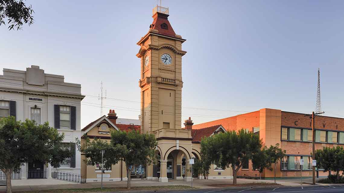 Mildura town clock tower