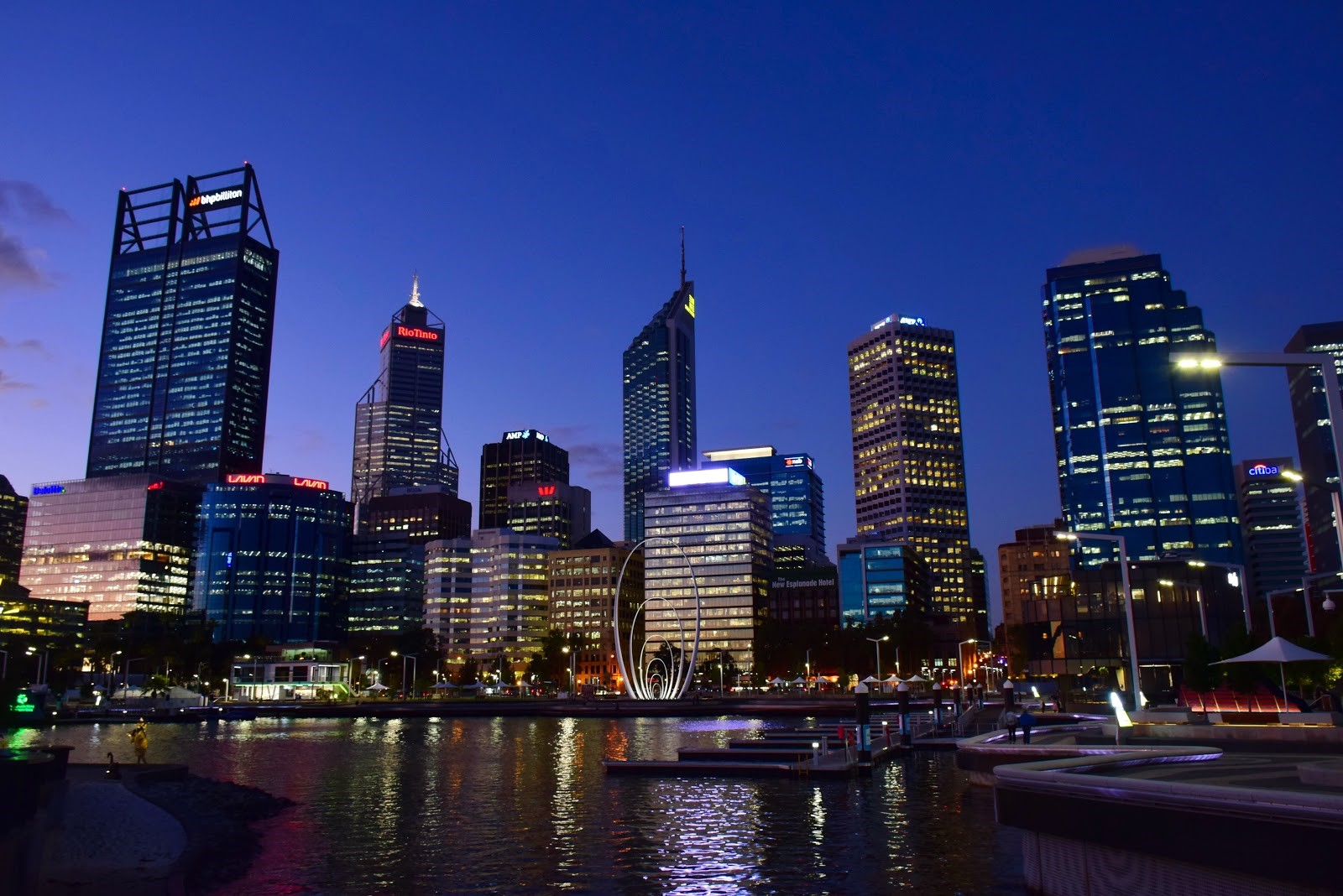 Perth City Skyline by night