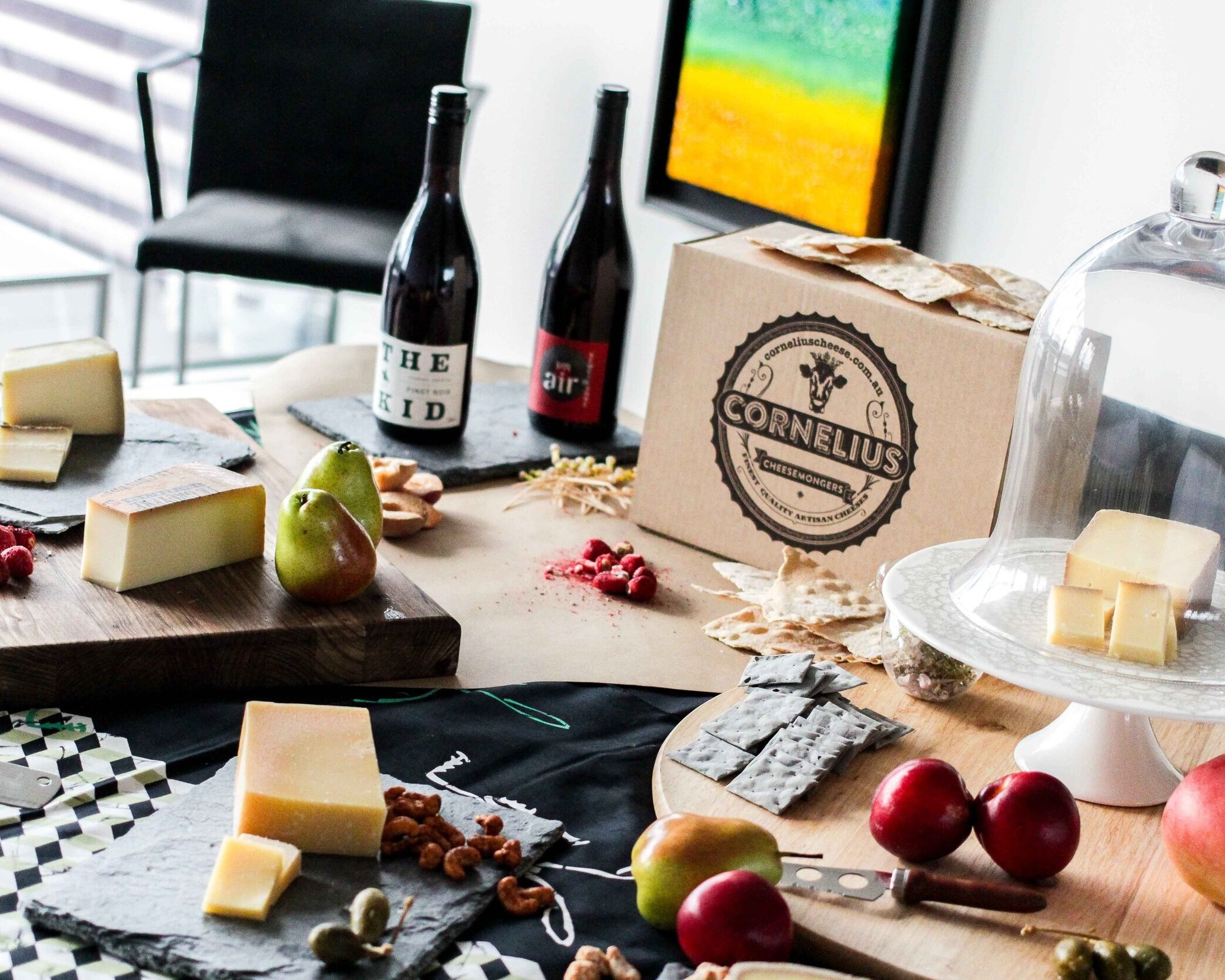 Up to 30 Attendees - Artisan Cheeses (to be selected after consultation) CondimentsBreads & CrackersFruits & NutsTable: $800 + GST (Approx $26 per attendee)Table + Host: $1,130 + GST