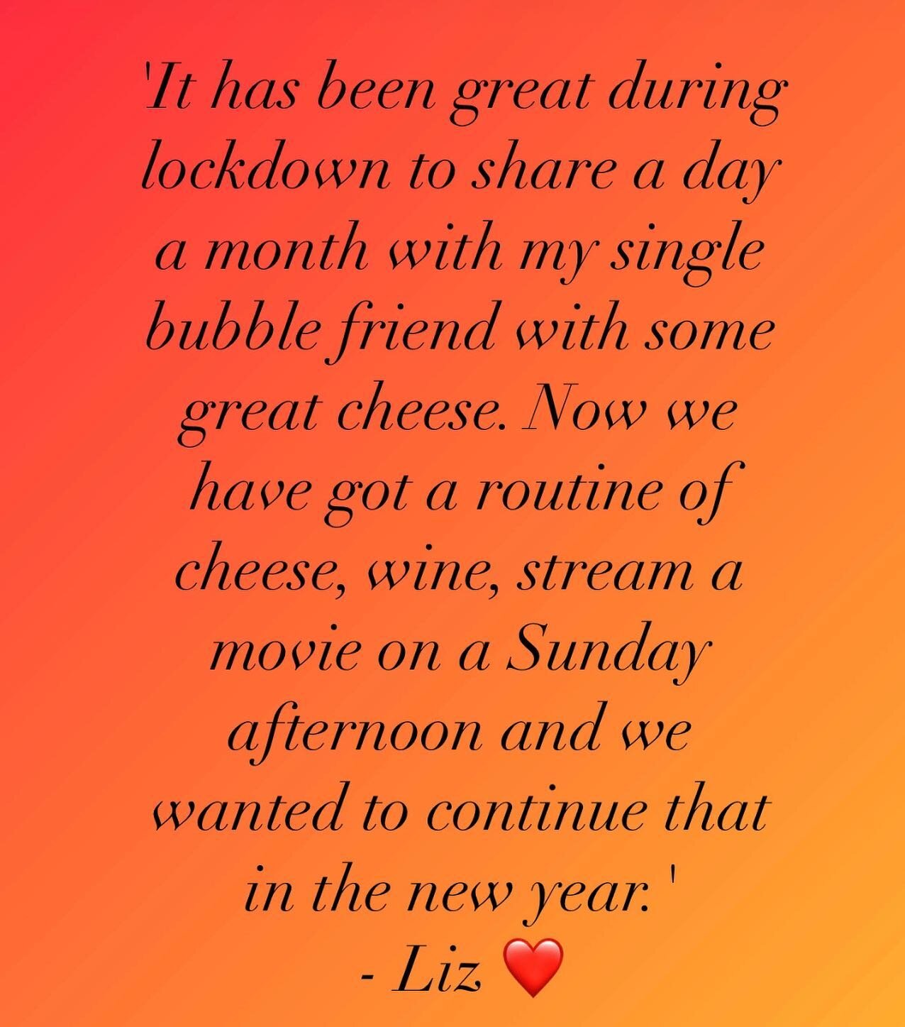 &lsquo;Cheese, wine, stream&rsquo; - that&rsquo;s #cheeseclub . We love our clubbers, and their stories about why they are resubscribing for next year make our day. Cheese Club subscriptions for 2022 close New Years Eve. A great pressie for a cheese 